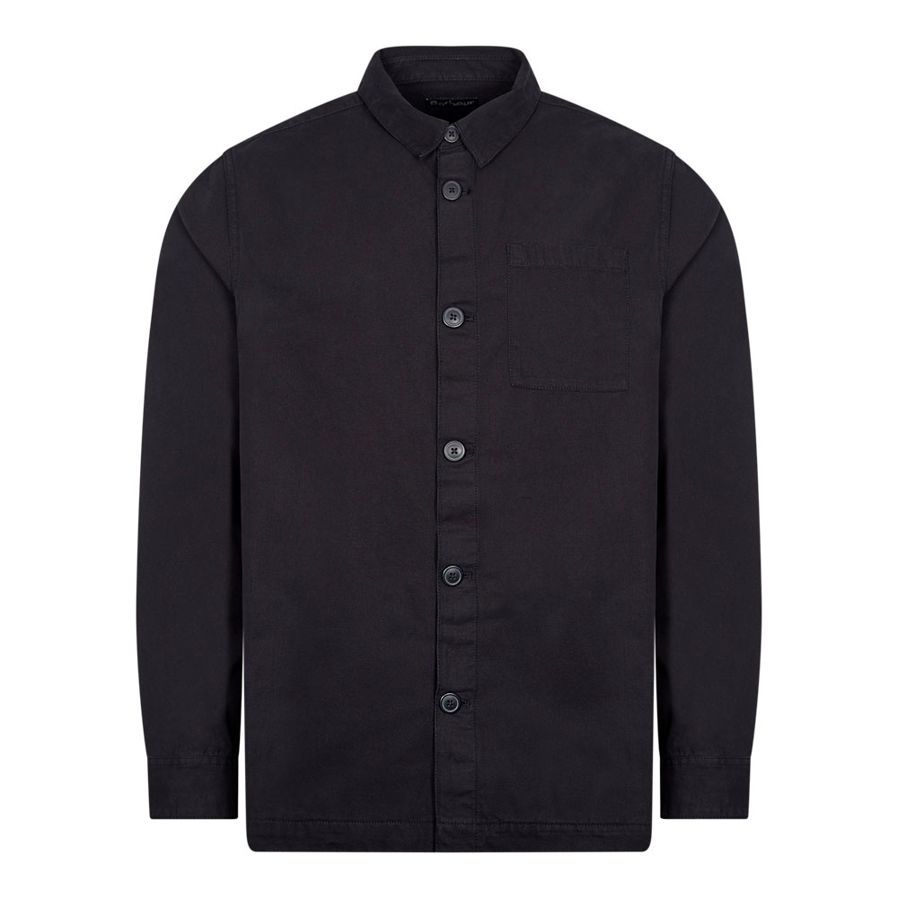 Barbour Washed Overshirt In Navy