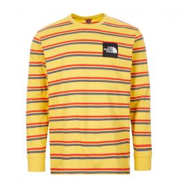ongeluk Heer Vol The North Face Long Sleeve T Shirt | Yellow Stripe NF0A4C9INU4 | Aphro