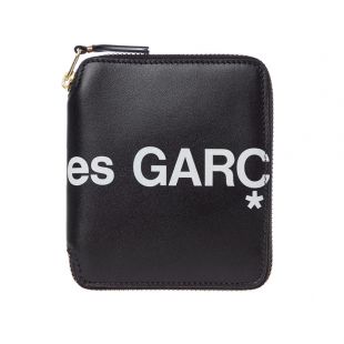 Comme Des Gacons Logo Wallet SA2100HL|1 In Black At Aprodite Clothing