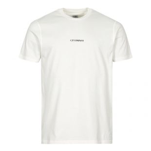CP Company T-Shirt Compact Logo | Gauze White 