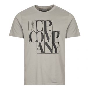 CP Company Logo T Shirt Moon Mist Aphrodite1994