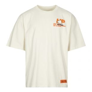 heron preston t-shirt logo | HMAA025F21JER003 0440 | cream
