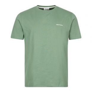 Norse Projects Niels Core Logo T-Shirt | Linchen Green 