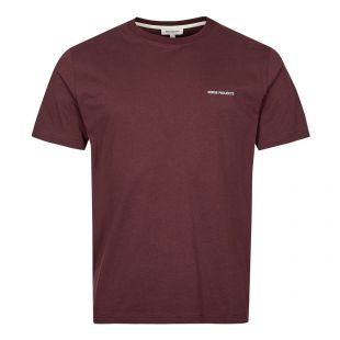 Norse Projects Niels Standard Logo T-Shirt | Cordovan Brown 