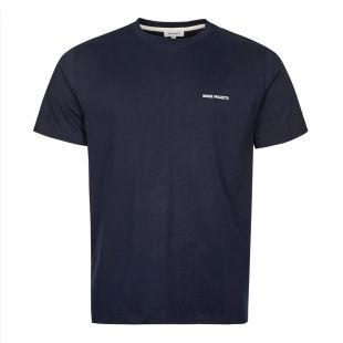 Norse Projects Niels Standard Logo T-Shirt Dark Navy Aphrodite 1994