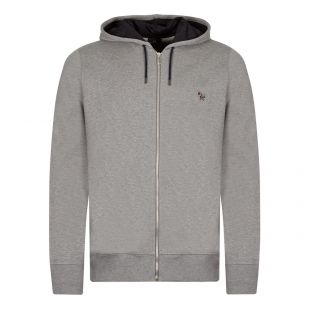 paul smith hoodie logo, grey, zebra logo