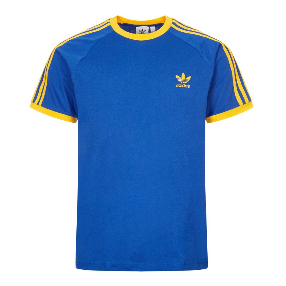Adidas 3 Stripes T-Shirt | GE6232 Blue | Aphrodite
