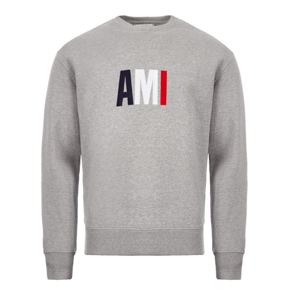 AMI Logo Sweatshirt | E20HJ003|730|055 Grey | Aphrodite Clothing