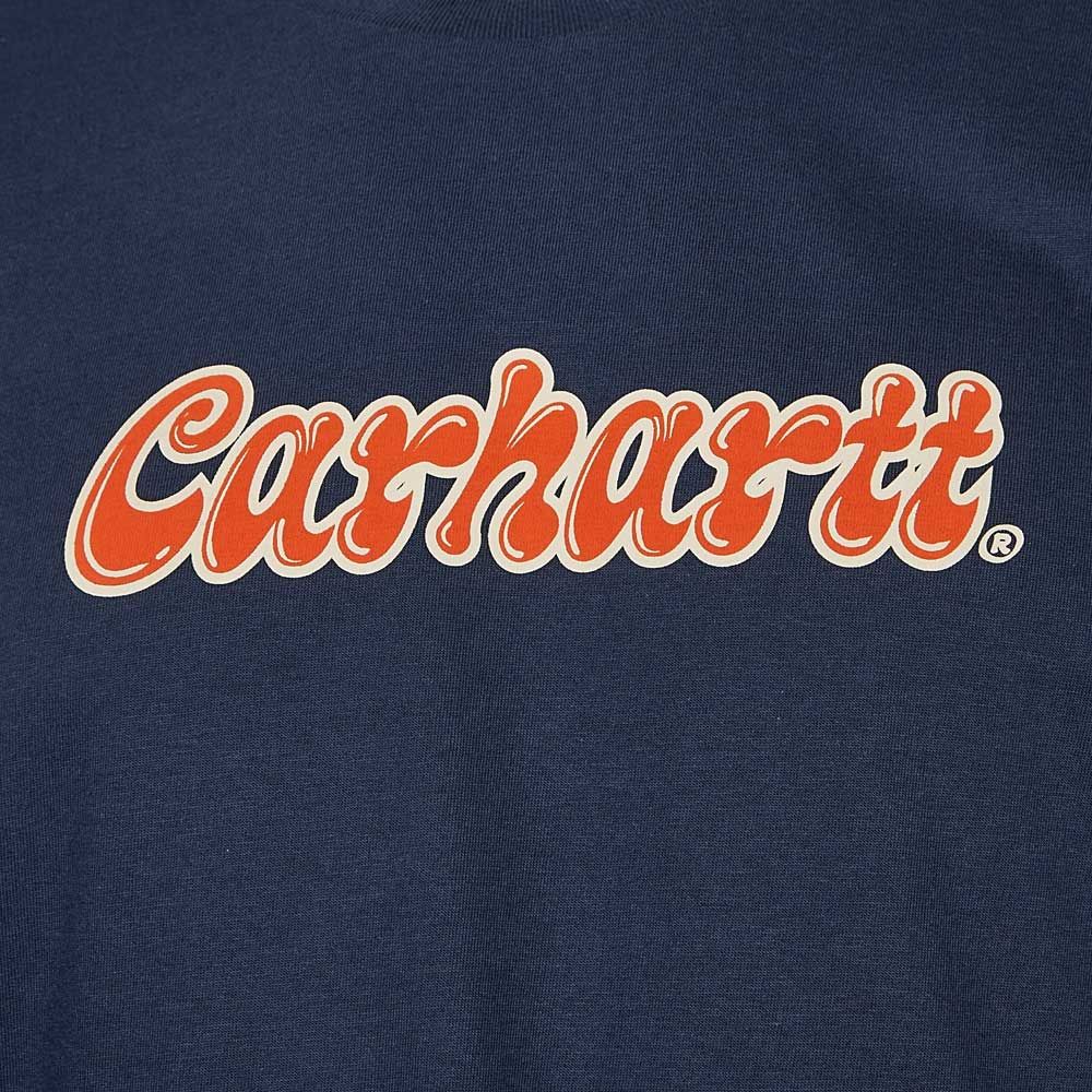 Carhartt WIP Liquid Script T-Shirt | Blue | Aphrodite1994