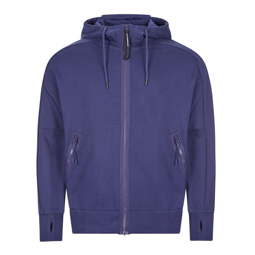 Welkom Madeliefje Haringen CP Company Goggle Hoodie Zip | MSS012A 005160W 878 Blue | Aphrodite199