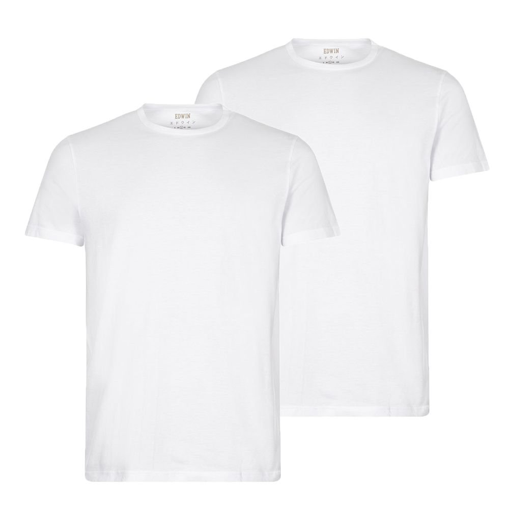 EDWIN Double Pack T-Shirt Tee white I018344 Doppelpack 