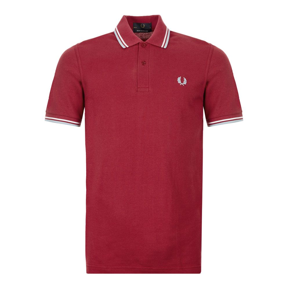 Fred Perry Twin Tipped Polo | M12 106 Maroon | Aphrodite