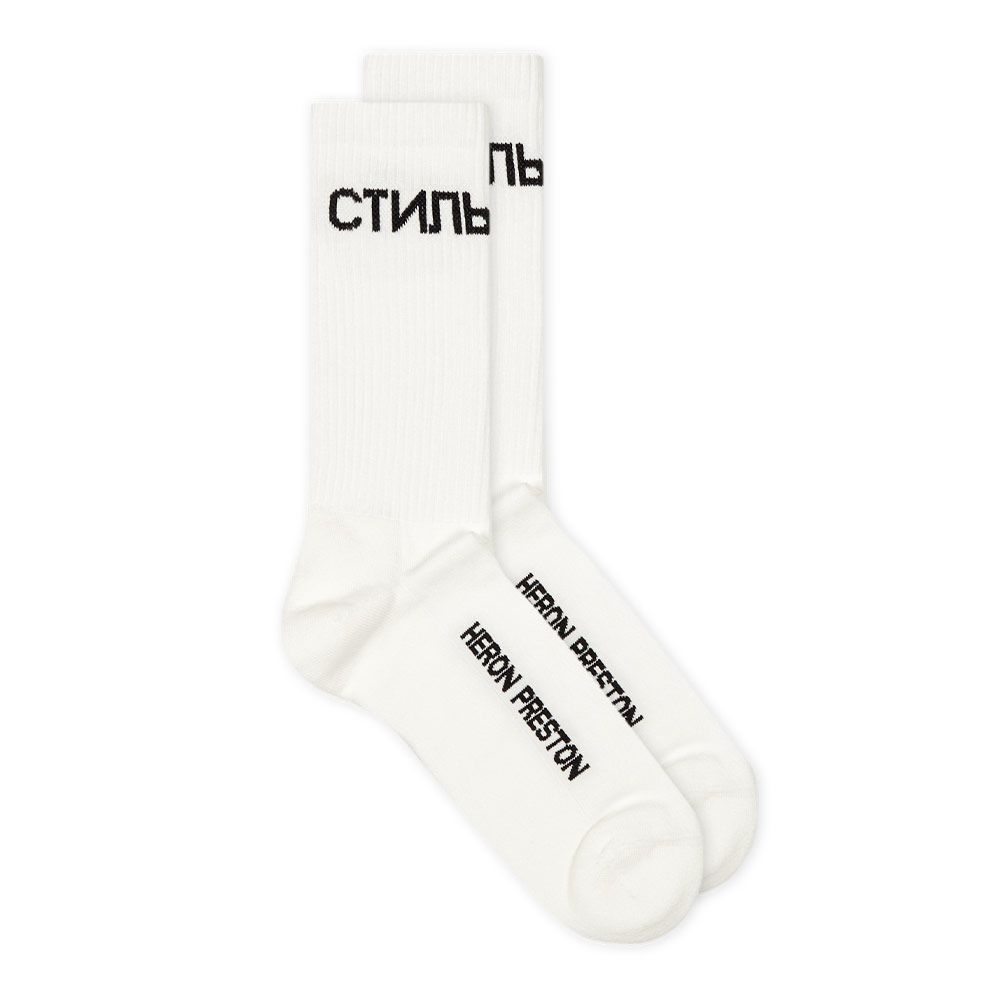 Heron Preston CTNMB Long Socks | White | Aphrodite1994