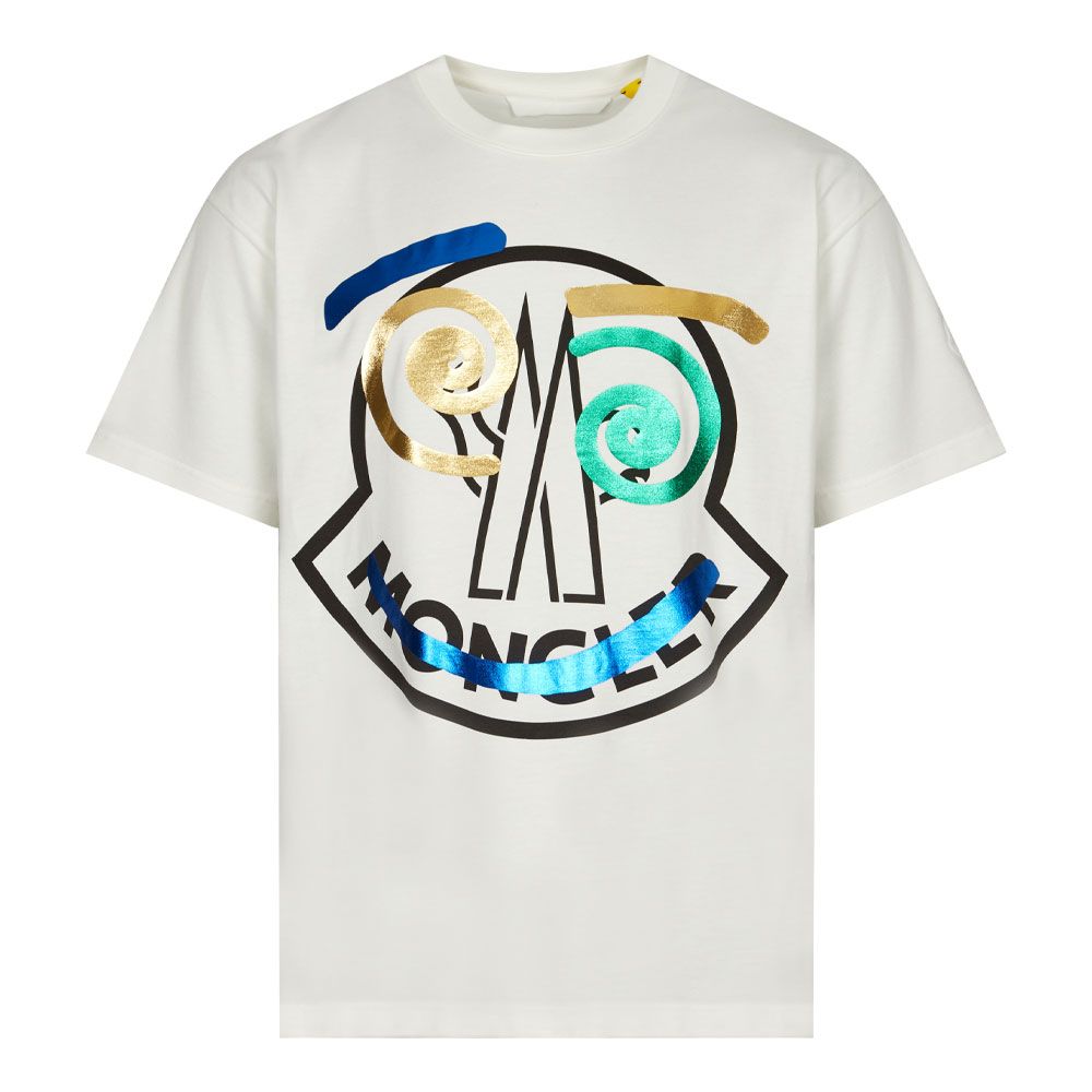 Moncler Genius 2 Moncler 1952 Smile T-Shirt | White | Aphrodite Clothi