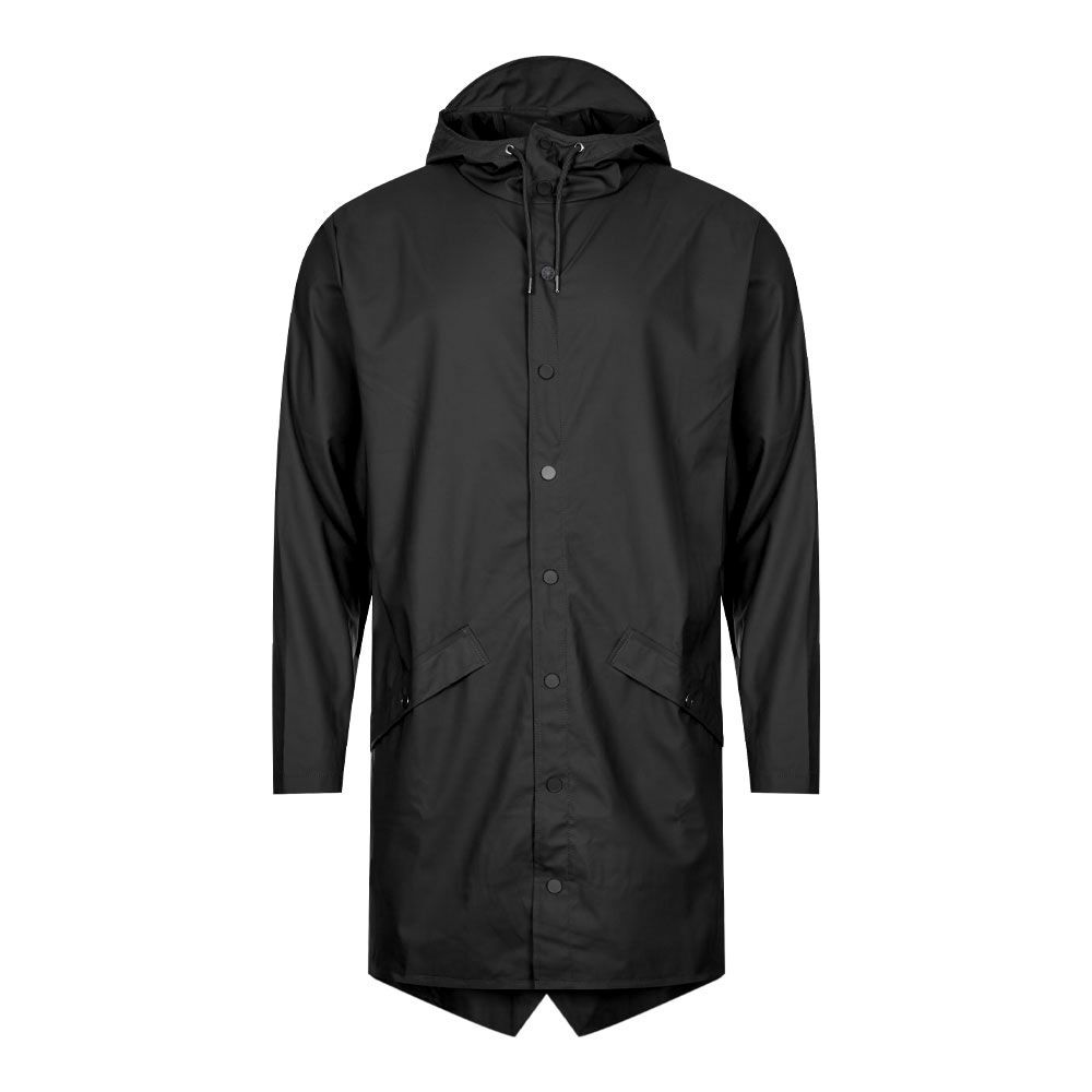 Rains Waterproof Long Jacket - Black | Aphrodite Clothing