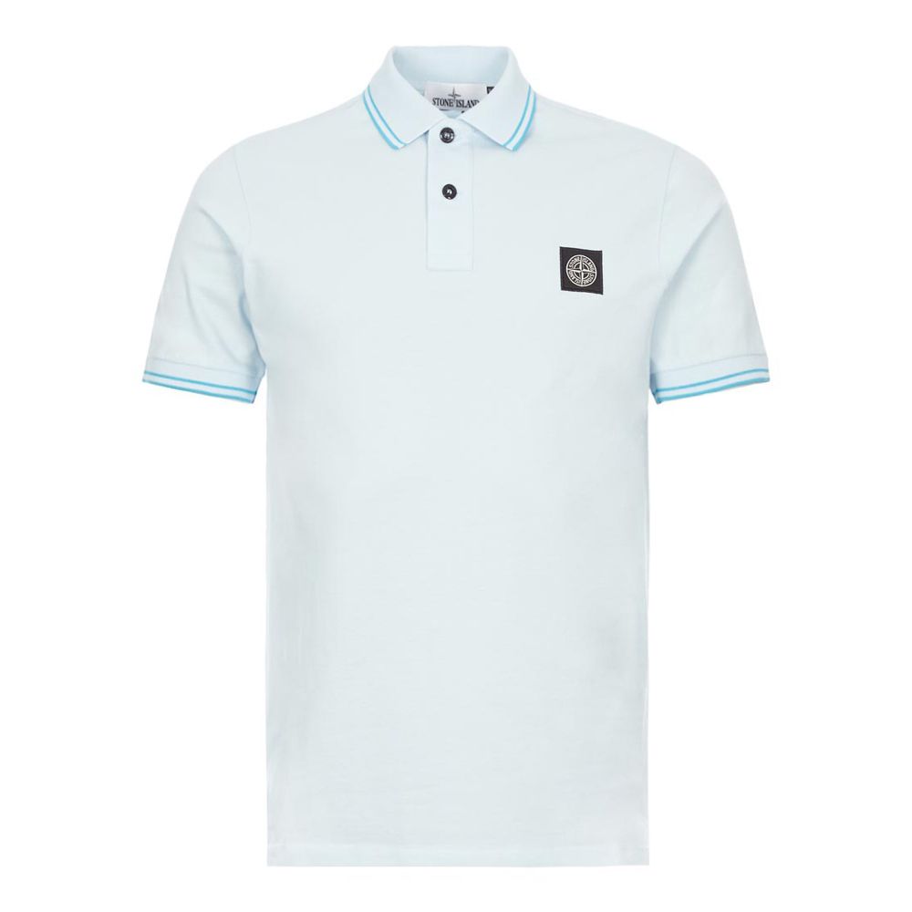 Stone Island Polo Shirt Patch Logo | 101522S18 V5041 Sky Blue | Aphrod