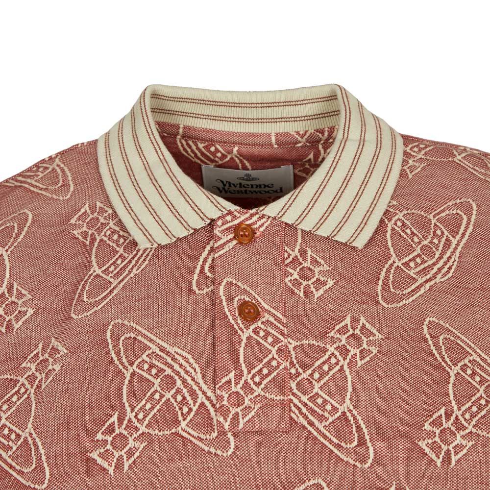 Vivienne Westwood Stripe Polo Shirt | Brick Cream | Aphrodite1994