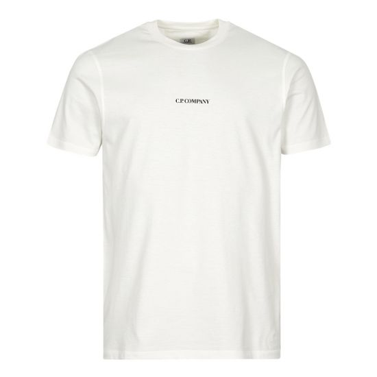 CP Company T-Shirt Compact Logo | Gauze White 
