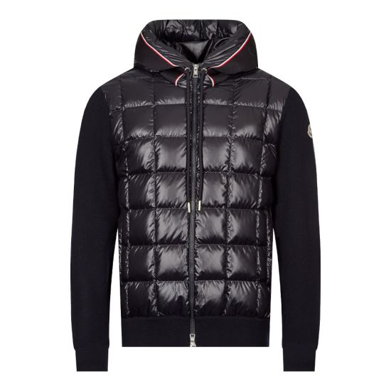 Moncler Down-Filled Hooded Cardigan | Navy | Aphrodite 1994