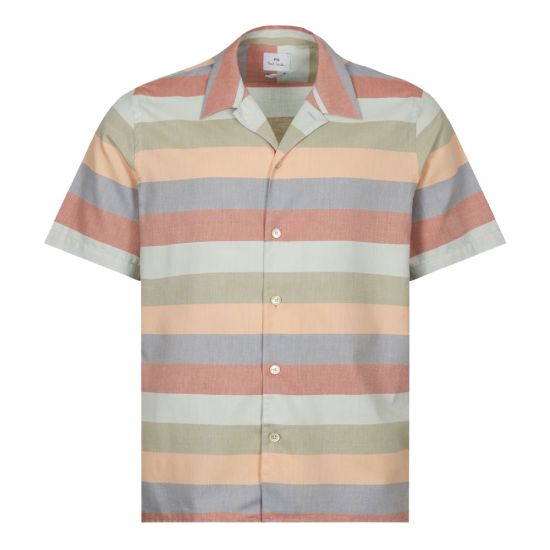 Paul Smith Short Sleeve Stripe Shirt | Multi | Aphrodite 1994