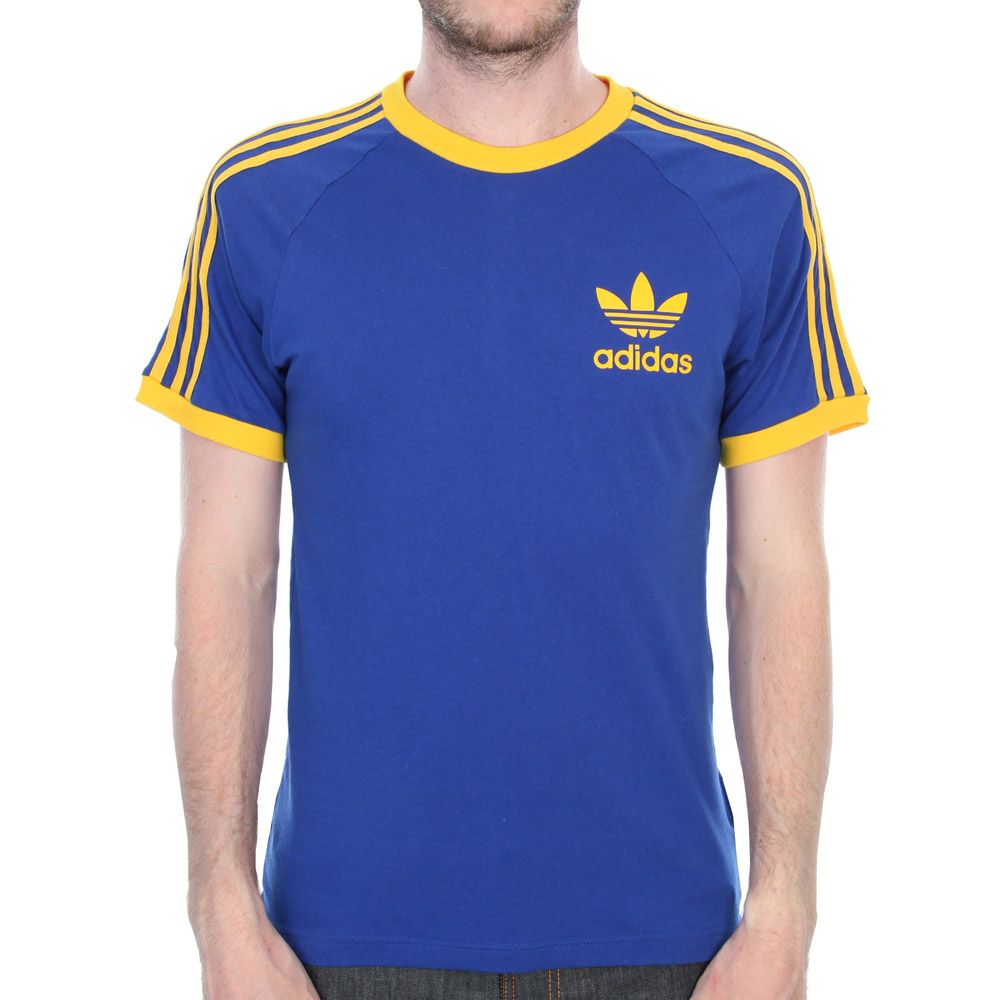 blue and yellow adidas t shirt