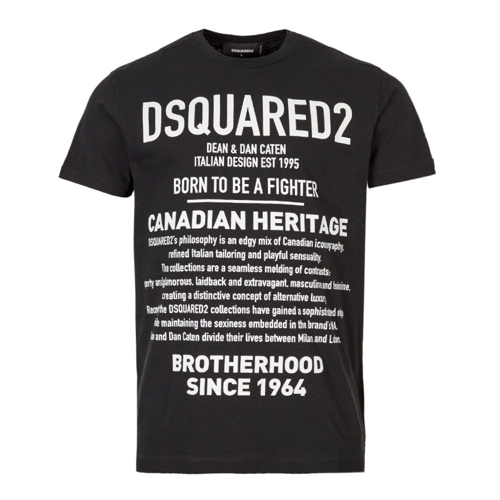 black and white dsquared t shirt