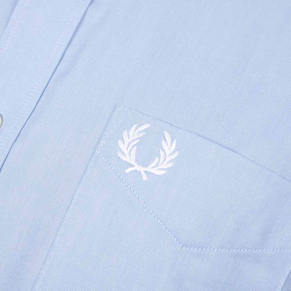 Blue Details about   Fred Perry Shirt Button Down Light Smoke 
