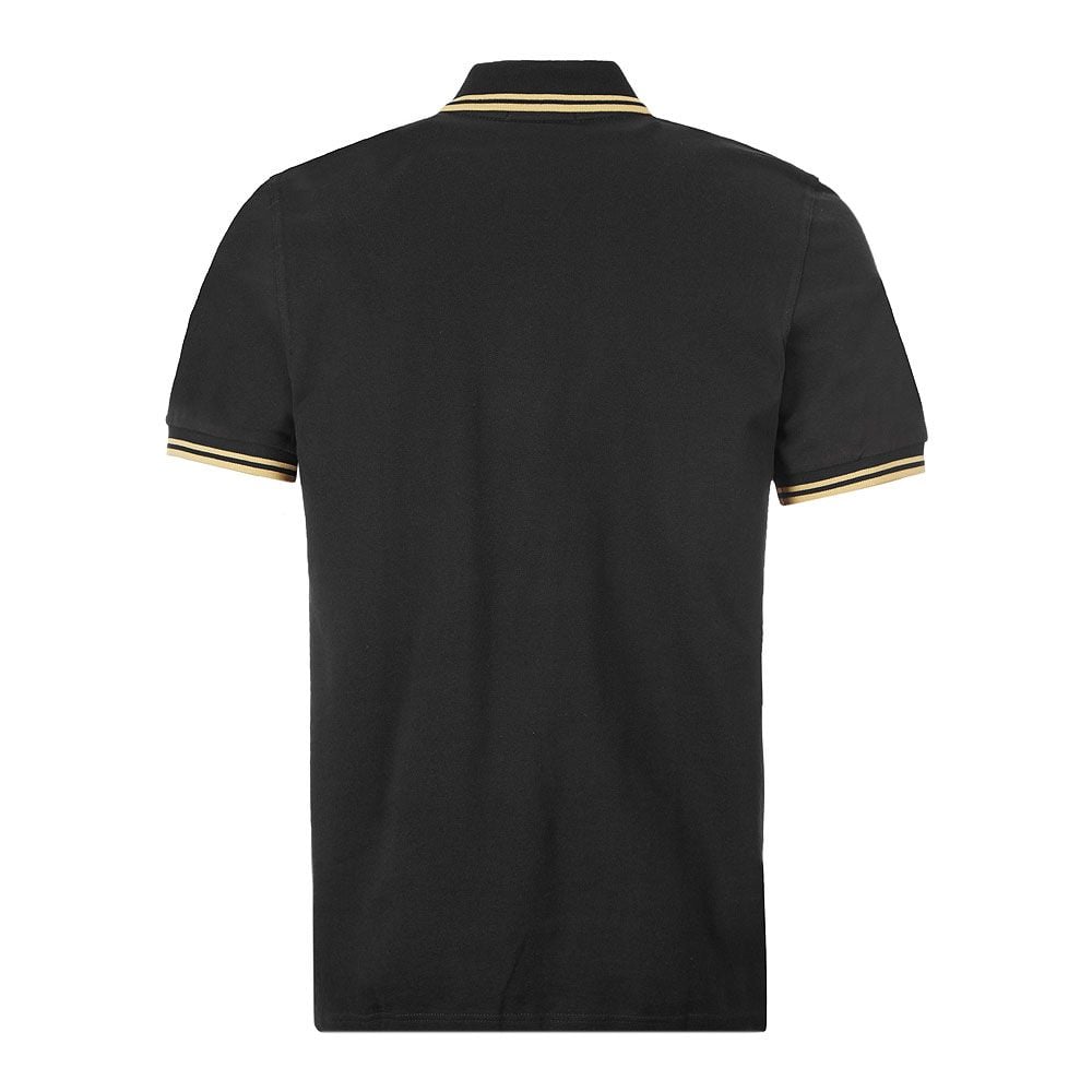 Shop Fred Perry Twin Tipped Polo Shirt In Black