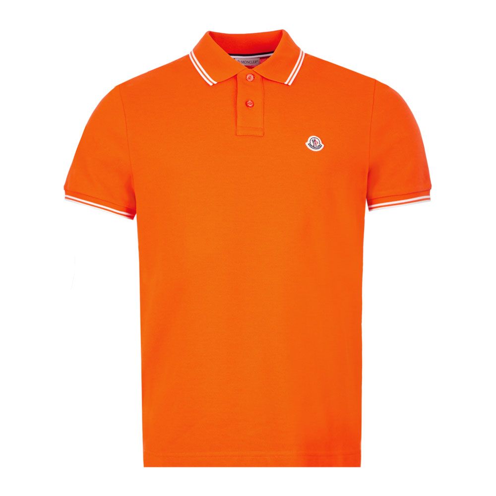 moncler polo shirt orange