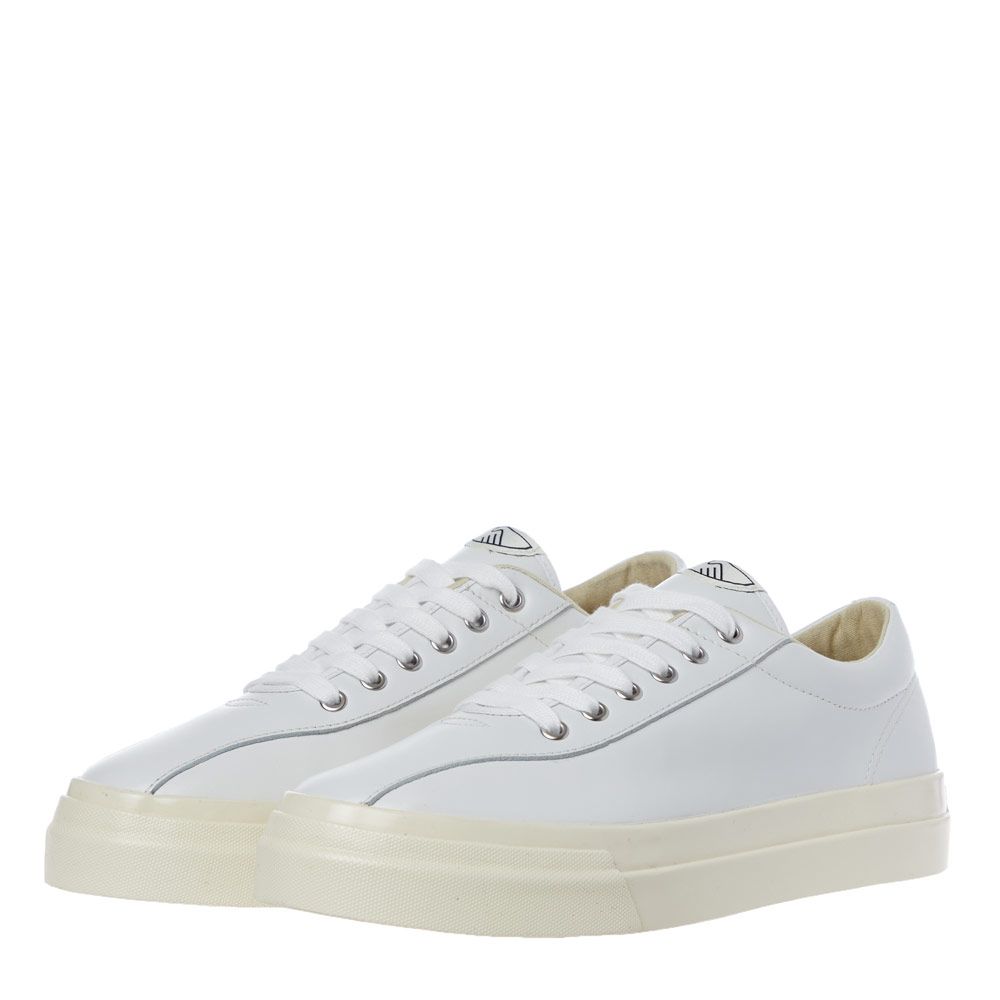 Shop Stepney Workers Club Dellow Leather Trainers In White