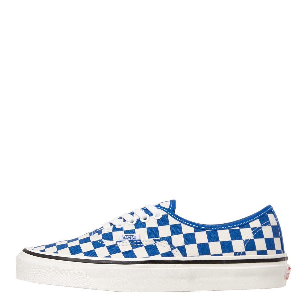 blue checkerboard vans authentic 