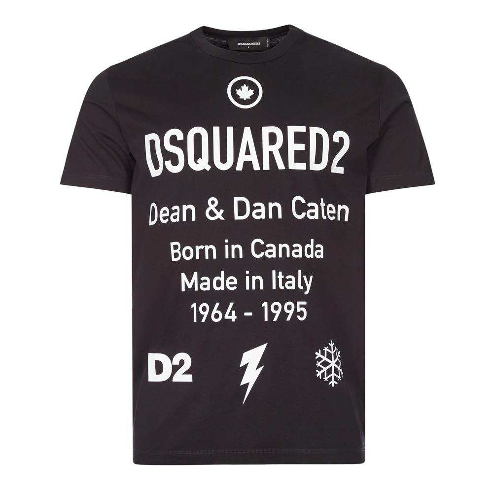 Dsquared2 T-shirt Logo In Black