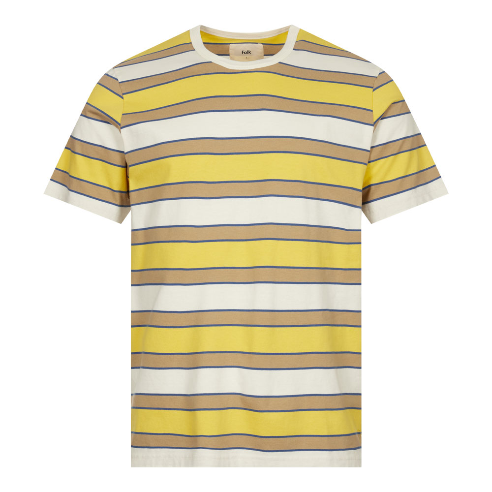 Folk Multi Stripe T-shirt In Yellow