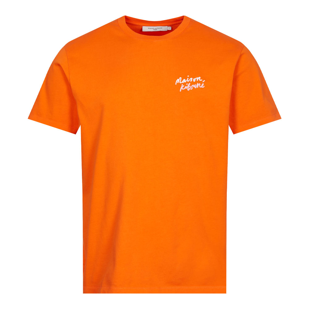 Mini Handwriting T-Shirt - Neon Orange