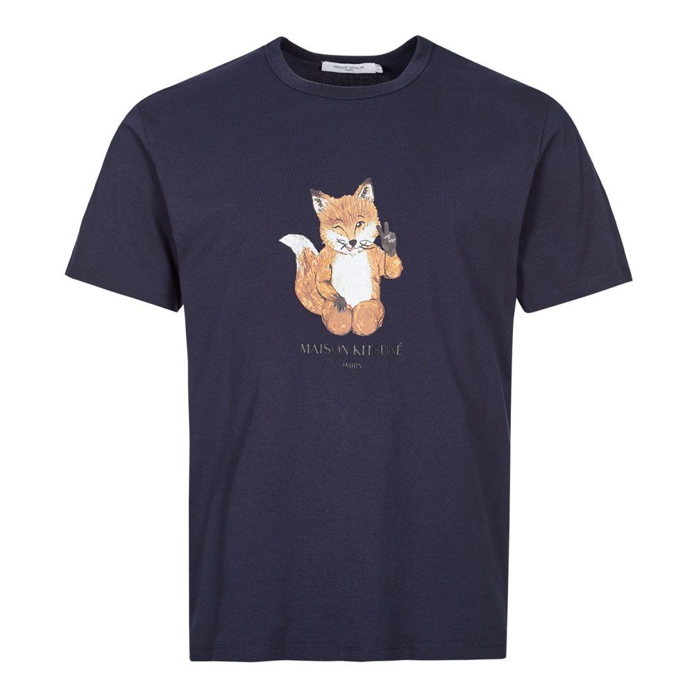 Maison Kitsune All Right Fox Print T-Shirt
