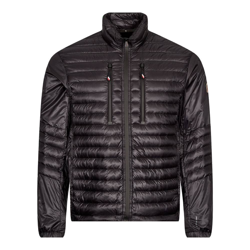 Moncler Grenoble Althaus Mixed Quilting Down Jacket In Black