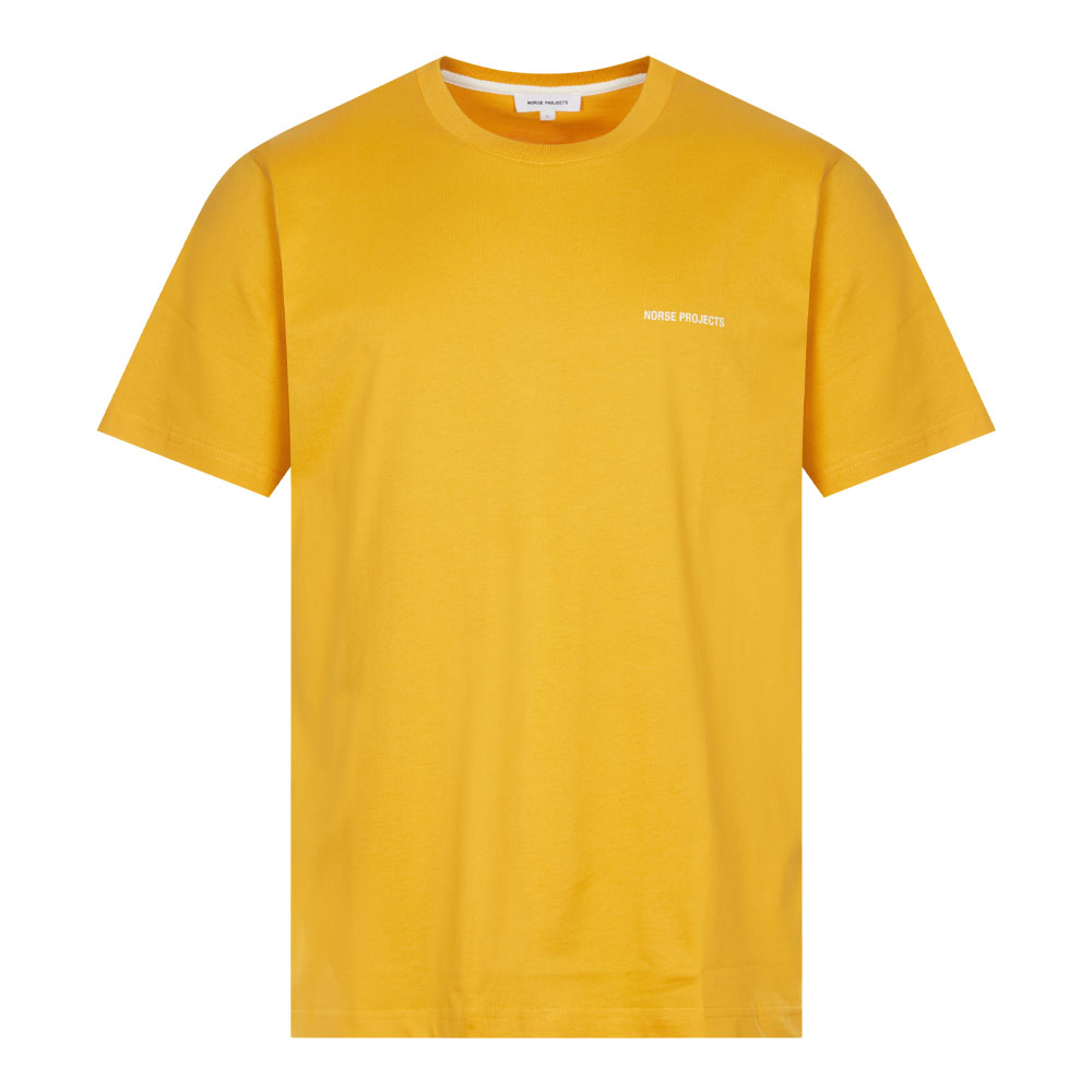 Norse Projects Johannes Standard Logo T-shirt In Yellow