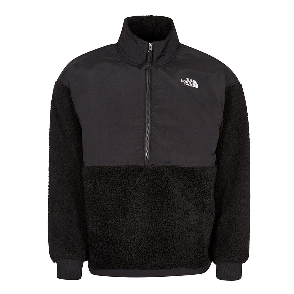 Platte Sherpa Quarter Zip Sweater - Black