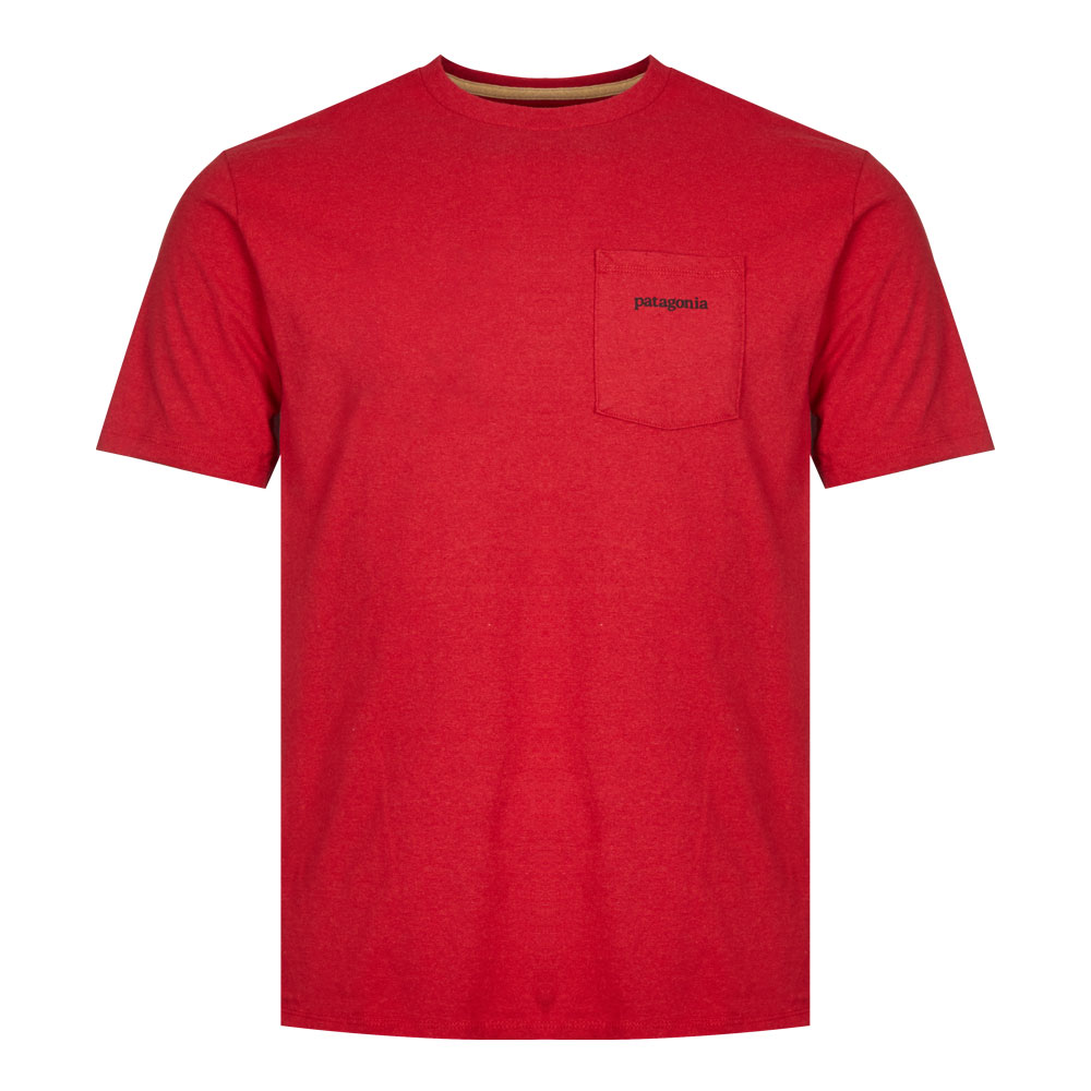 Patagonia Ridge Pocket Responsibili T-shirt In Red
