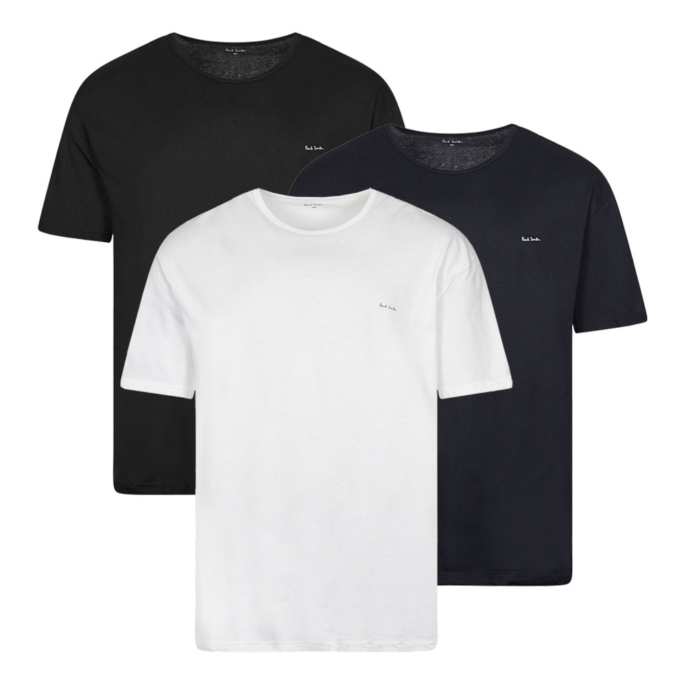 Paul Smith 3-pack Cotton T-shirts In Multi