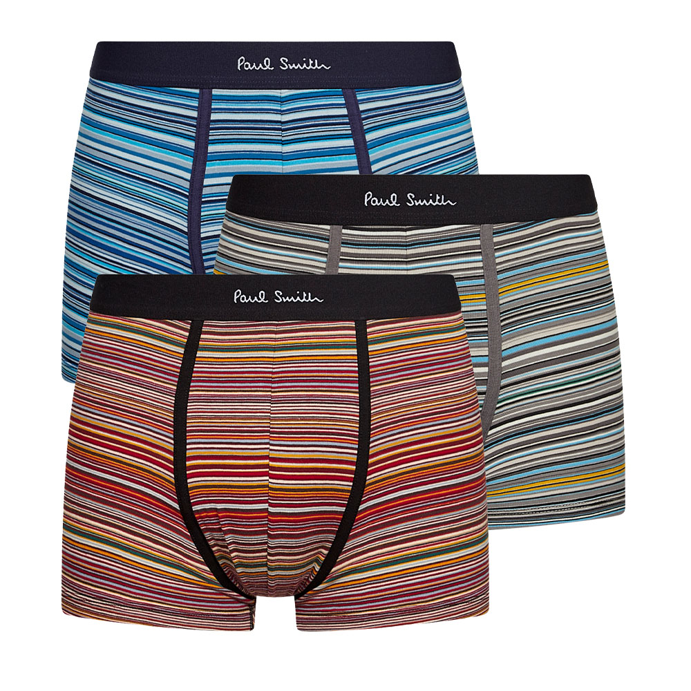 Shop Paul Smith 3-pack Signature Stripe Trunks In Multi