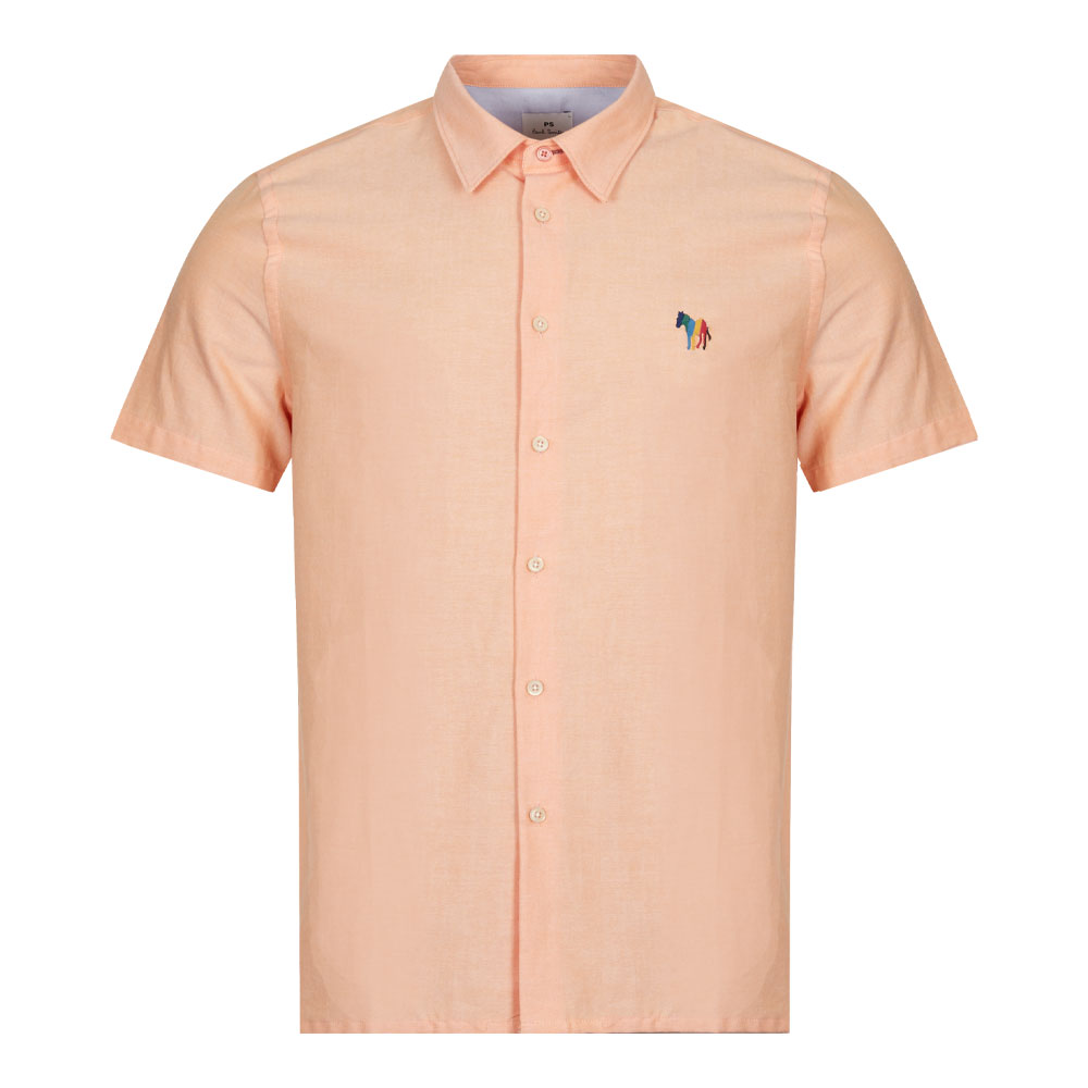 Paul Smith Zebra Shirt In Orange