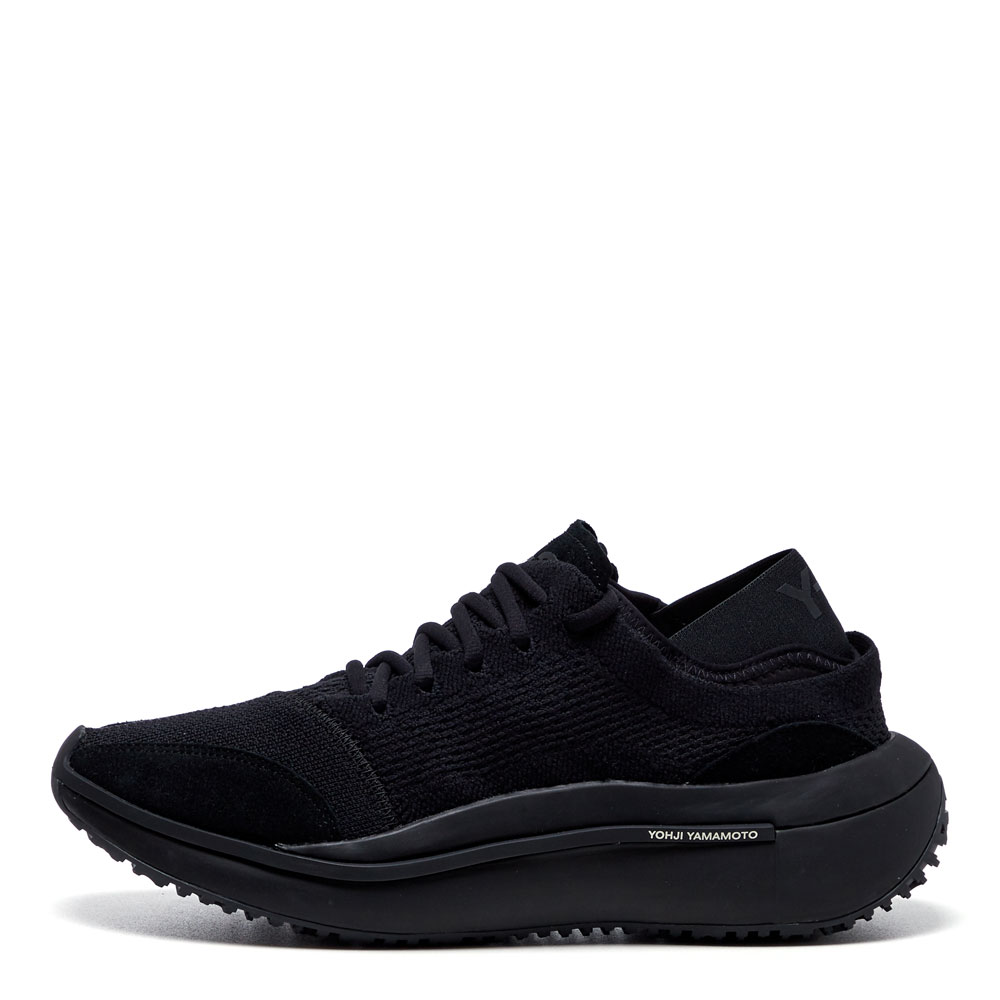 Y-3 Qisan Knit Trainers In Black